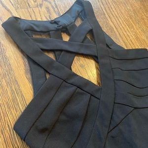 Black bandage bodycon dress